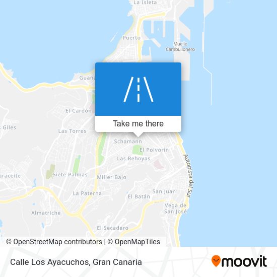 Calle Los Ayacuchos map