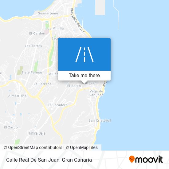 Calle Real De San Juan map