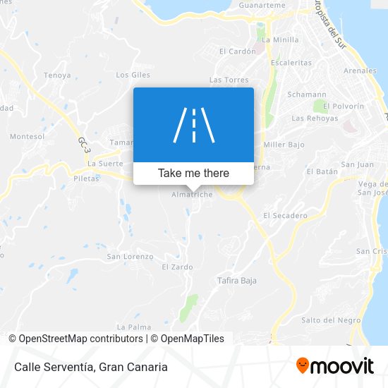 Calle Serventía map