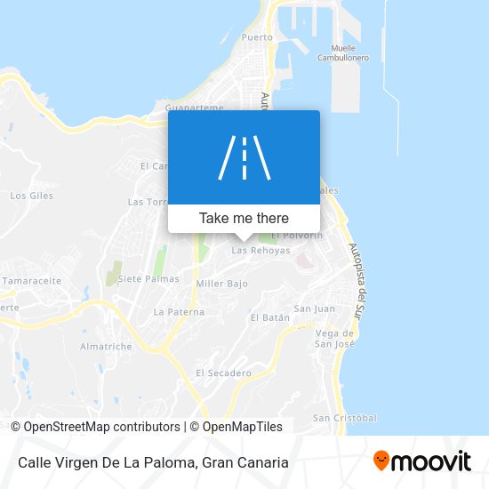 Calle Virgen De La Paloma map