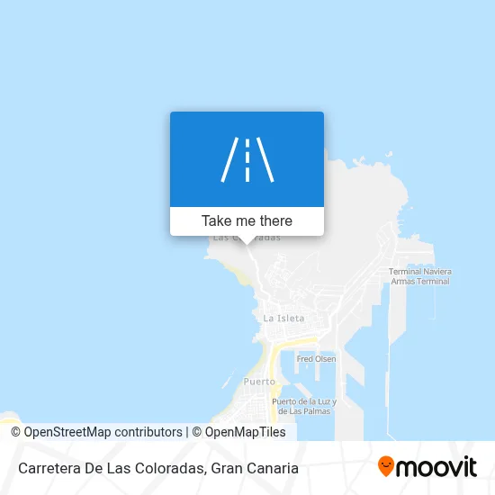 Carretera De Las Coloradas map