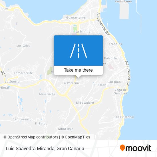 Luis Saavedra Miranda map