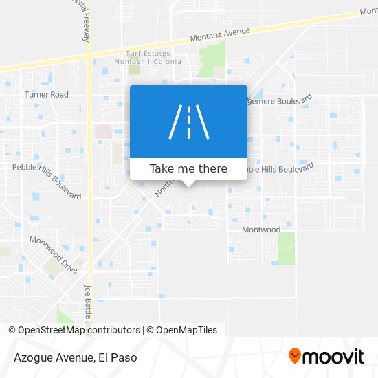 Azogue Avenue map