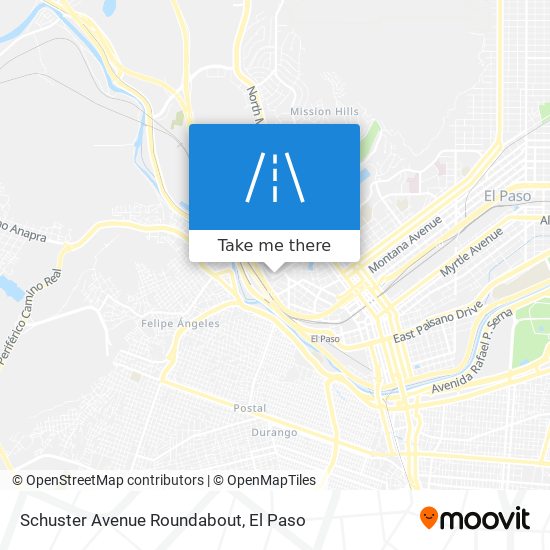 Schuster Avenue Roundabout map