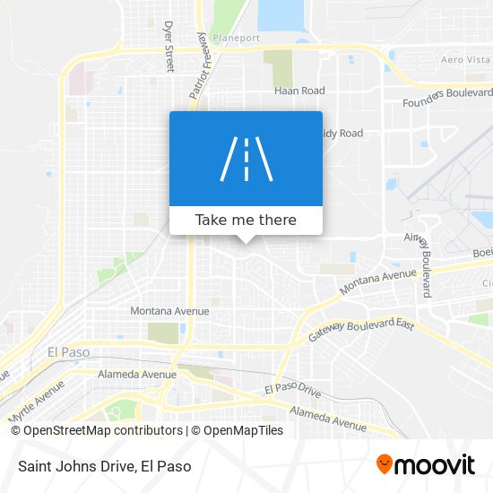 Saint Johns Drive map