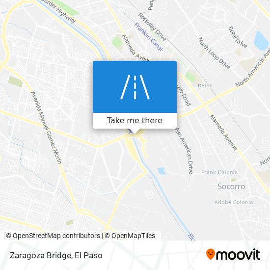 Mapa de Zaragoza Bridge