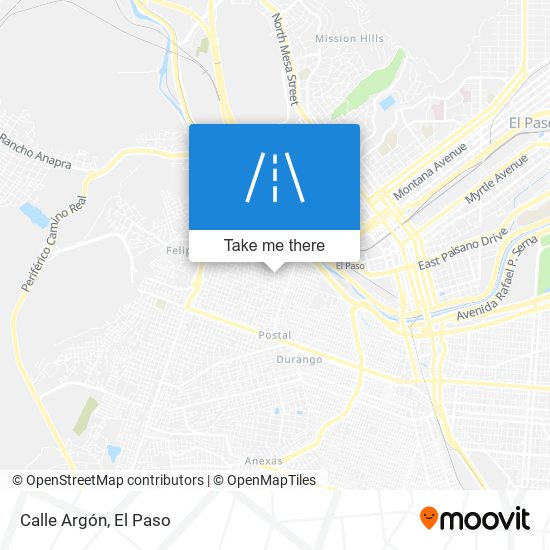 Calle Argón map