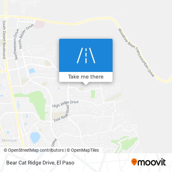 Bear Cat Ridge Drive map