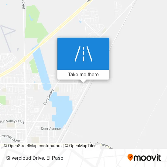 Silvercloud Drive map