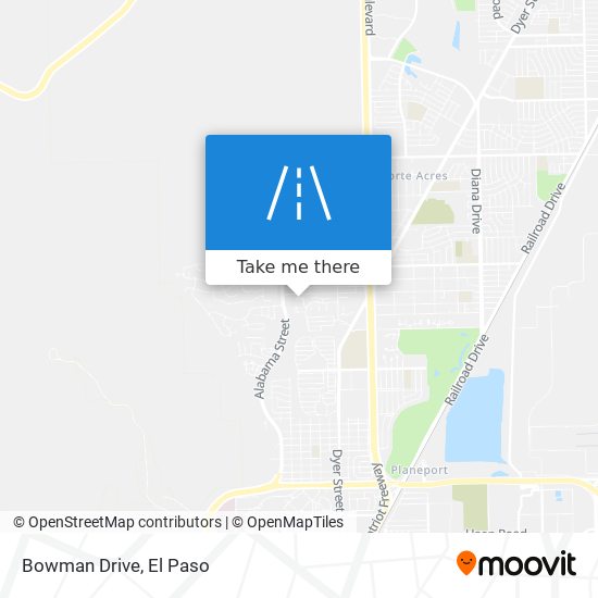 Bowman Drive map