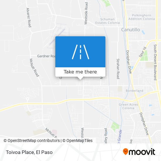 Toivoa Place map