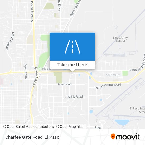 Chaffee Gate Road map