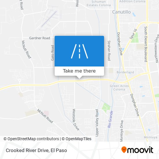 Crooked River Drive map