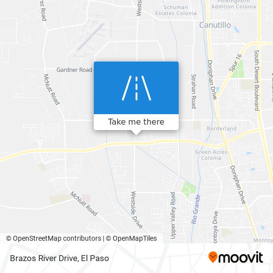 Brazos River Drive map