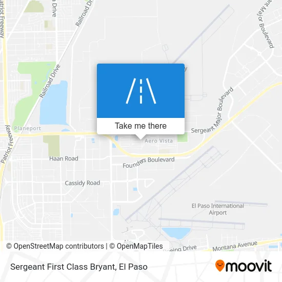 Sergeant First Class Bryant map