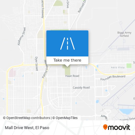 Mall Drive West map