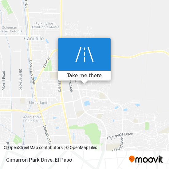 Cimarron Park Drive map