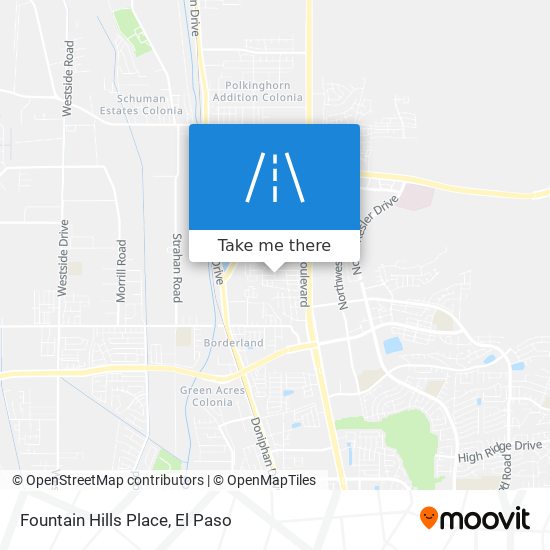 Fountain Hills Place map