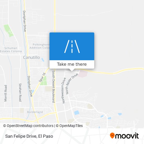 San Felipe Drive map