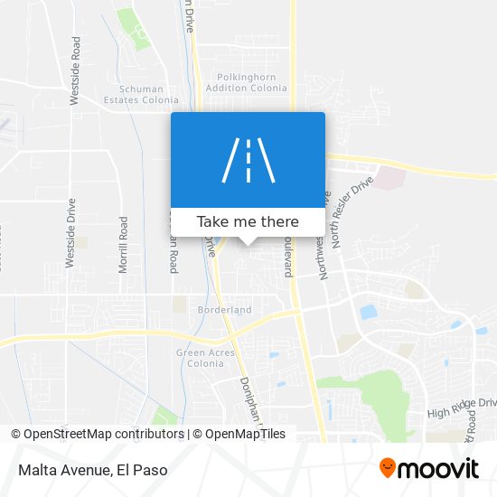 Mapa de Malta Avenue