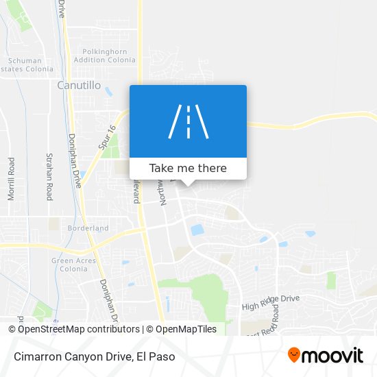 Cimarron Canyon Drive map