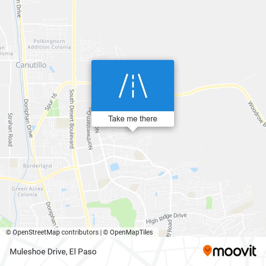 Muleshoe Drive map