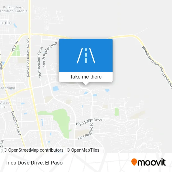 Inca Dove Drive map