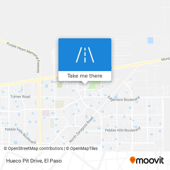 Hueco Pit Drive map