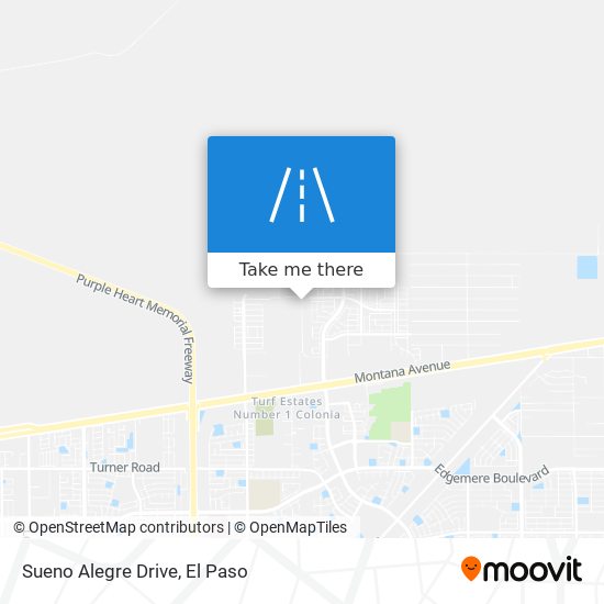 Sueno Alegre Drive map