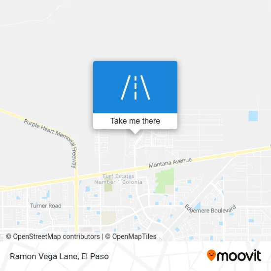 Ramon Vega Lane map
