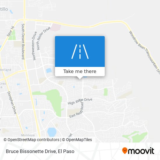 Bruce Bissonette Drive map