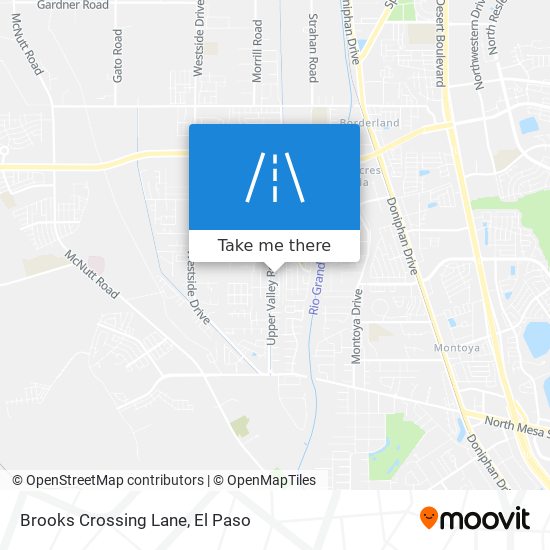 Brooks Crossing Lane map