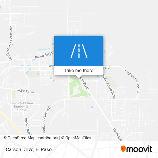 Carson Drive map