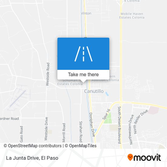 La Junta Drive map