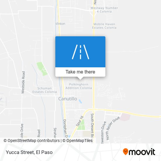 Yucca Street map