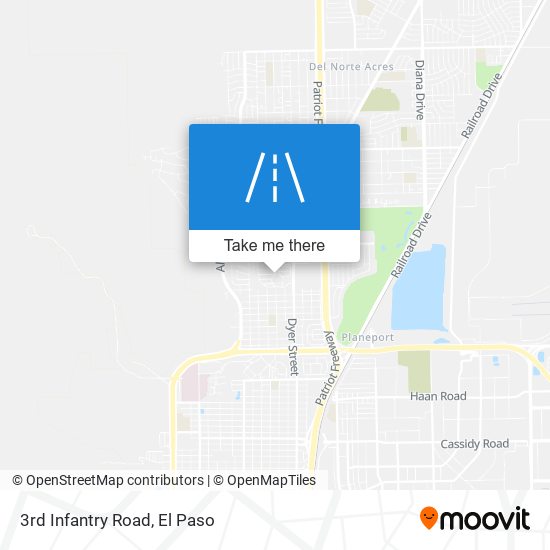 Mapa de 3rd Infantry Road