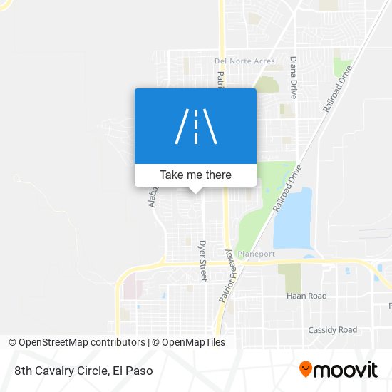 8th Cavalry Circle map