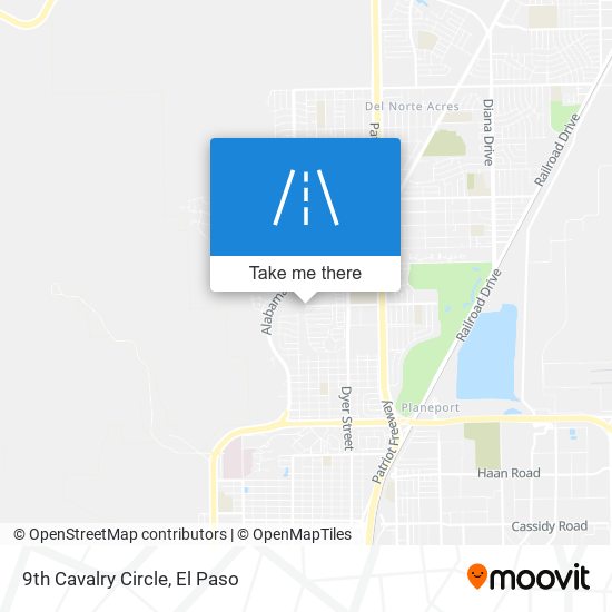 9th Cavalry Circle map