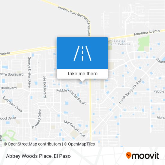 Abbey Woods Place map