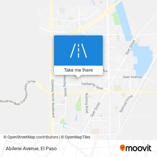 Abilene Avenue map