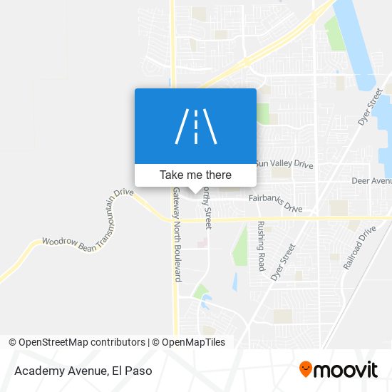 Academy Avenue map