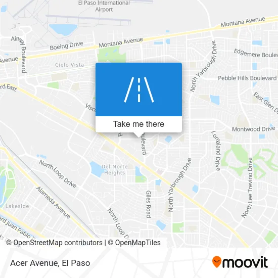 Acer Avenue map