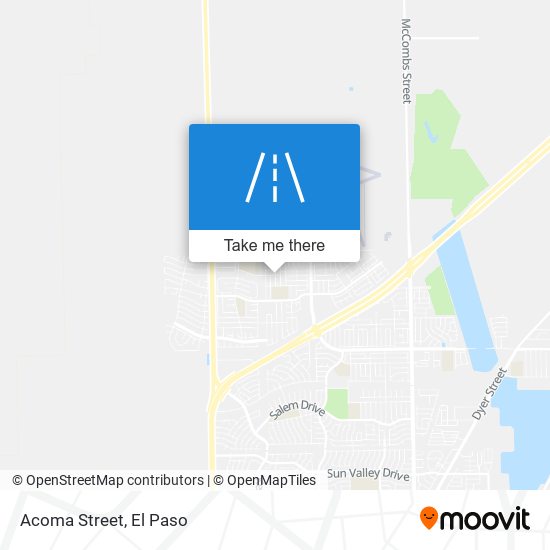 Acoma Street map