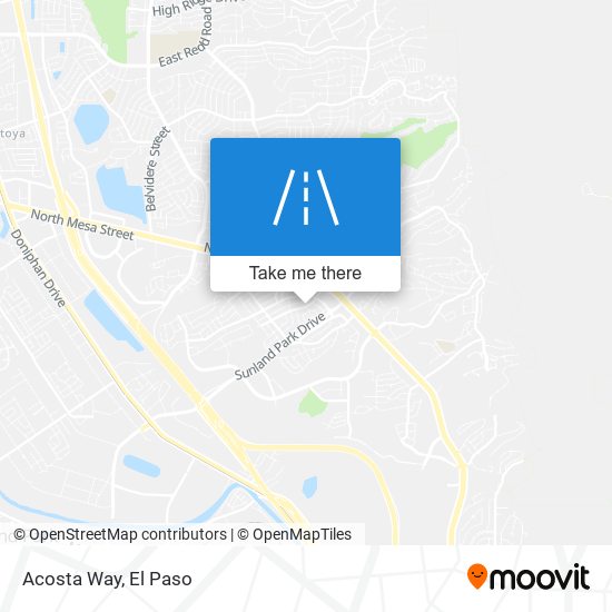 Acosta Way map