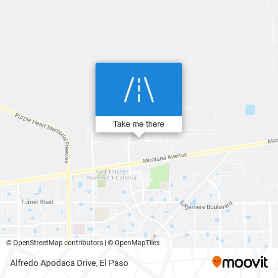 Mapa de Alfredo Apodaca Drive