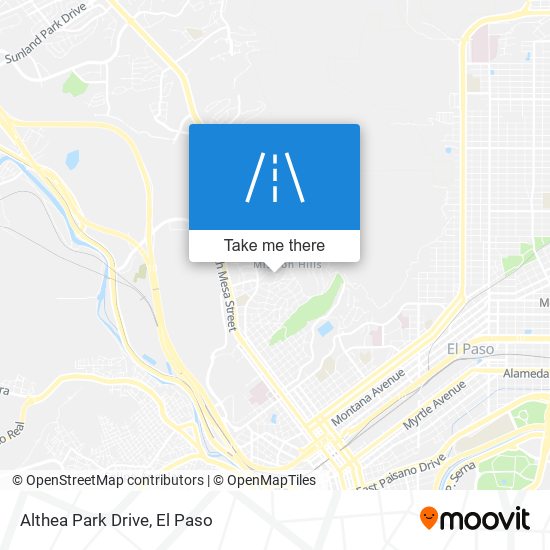 Althea Park Drive map