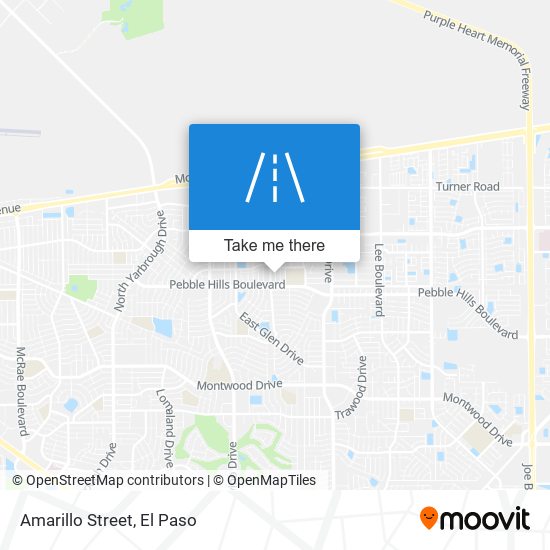 Mapa de Amarillo Street