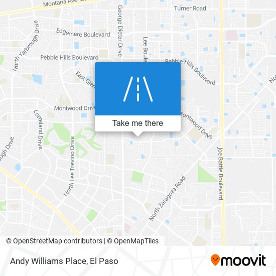 Andy Williams Place map