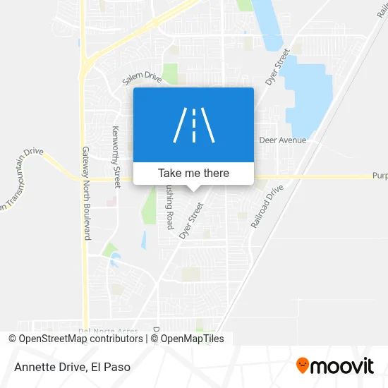 Annette Drive map