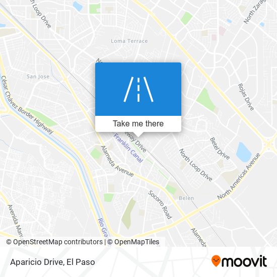 Aparicio Drive map